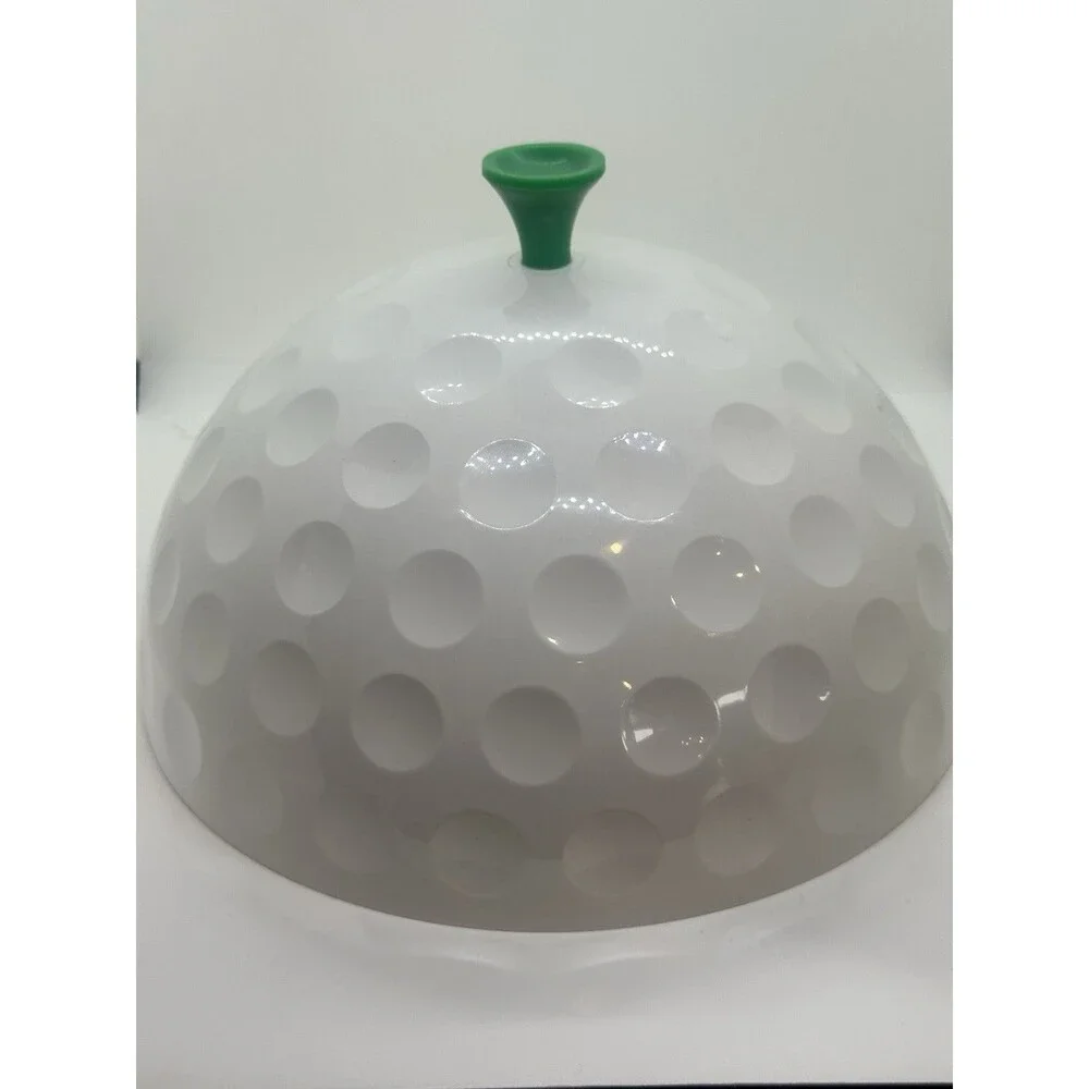 Vintage Over Size Plastic Golf Ball Candy Cookie Ice Bucket Container Tee